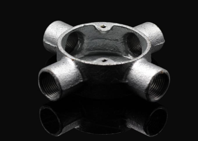 Electric Malleable Iron Cross Circular Intersection Four Way Junction Box