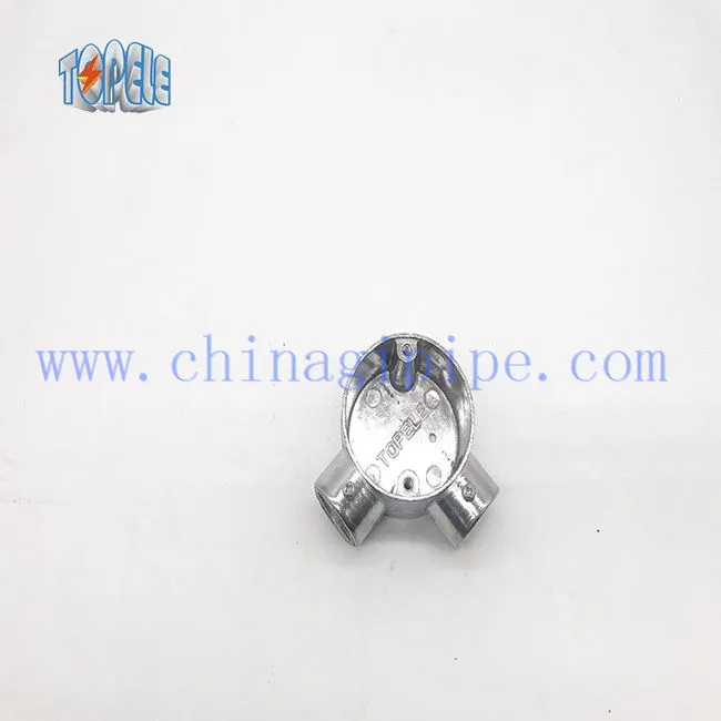 Ъгъл BS 4568 / BS 31 Алуминиева кръгла кутия