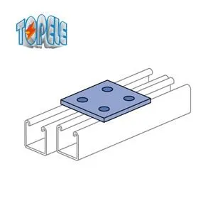 4 дупки с квадратни поцинковани плоски шайби