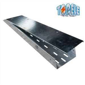 Перфорирана неръждаема стомана Електрическа кабелна тава Стандартна поцинкована GI кабелна тава с параметри ISO