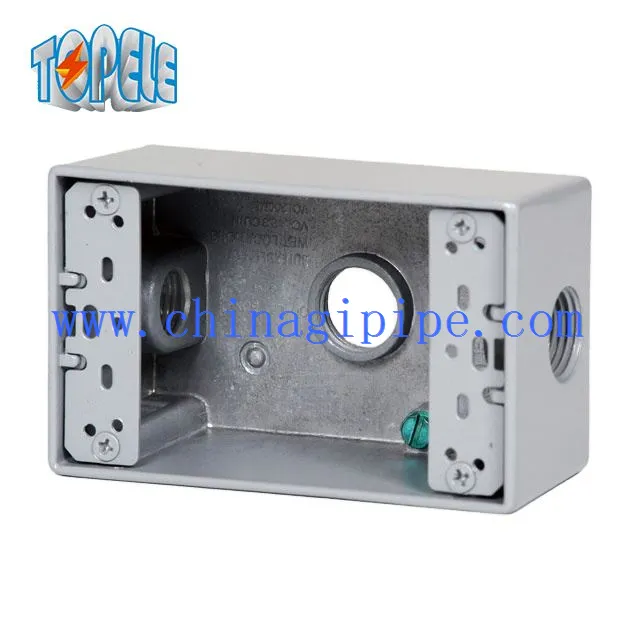 Електрически кутии, устойчиви на атмосферни влияния 3 отвора за една банда